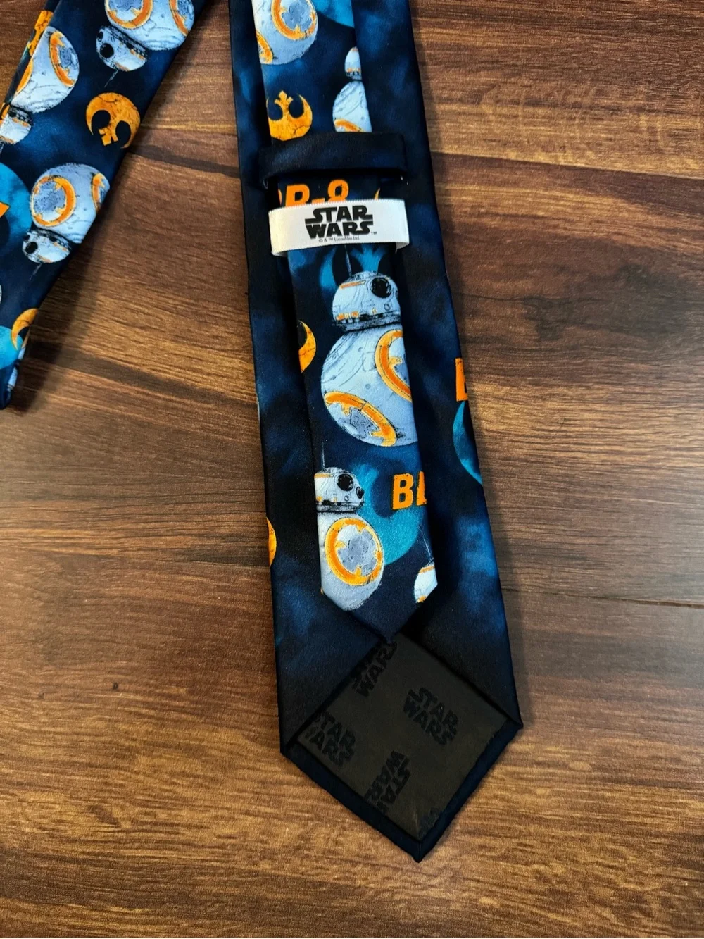 Star Wars BB-8 Kids Tie — Navy Blue and Orange